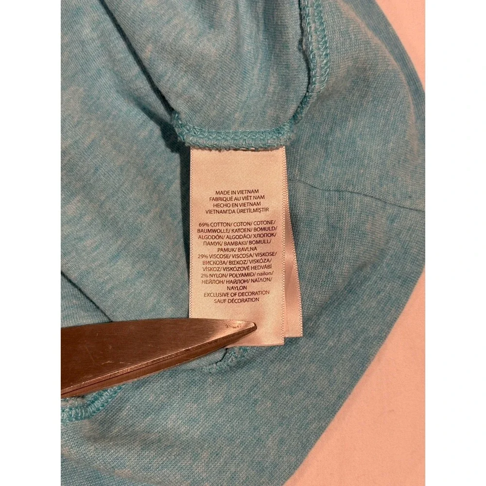 Polo Ralph Lauren Teal Yellow Pony Estate-Rib Quarter-Zip Pullover Sweater Sz LG